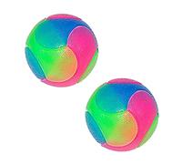 Rolin Roly Flashing Color Changing Bouncing Play Ball for Dog & Cat (2PK Smooth)