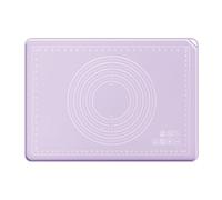 Rolin Roly Food Grade Silicone Dough Rolling Bake Mat with Measurements for Dough Rolling, Pie Crust, Kneading Mats, Placement Mats (Purple)