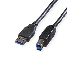 Roline 1.8m Type A-B USB 3.0 Cable