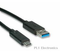 ROLINE 11.02.9010 USB CABLE, 3.1 TYPE A TO C, PLUG, 0.5M