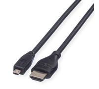 ROLINE HDMI High Speed Cable + Ethernet. A - D. M/M 2 m