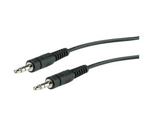 Roline 11.09.4502 Audio Cable Black Shielded 3.5mm Jack 2m