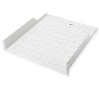 ROLINE 19 Inch Shelf, 2 HE, 550 T, Load Capacity 25 kg, Grey