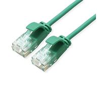 ROLINE 21.15.3935 RJ45 Network Cable Patch Cable CAT 6a U/UTP 2.00 m Green Pack of 1