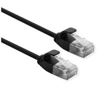 ROLINE 21.15.3951 networking cable Black 0.3 m Cat6a U/UTP (UTP)