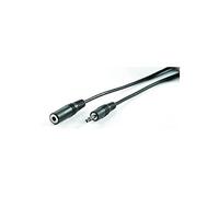 ROLINE 3.5 mm Extension Cable ST/BU black Black 5 m