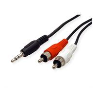 ROLINE 3.5mm/2x RCA (M) Cable 10 m