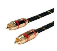 Roline 5m Male to Male Simplex Gold Cinch Cable - Red