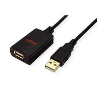 Roline 5m USB 2.0 A USB cable USB A Black