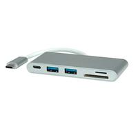 Roline | Cardreader Type C + 2x USB 3.1 Gen 1 | 1x PD (Power Delivery)