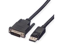 ROLINE DisplayPort Cable DP ST - DVI ST, LSOH, Black, 2 m