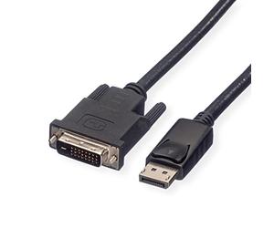 ROLINE DisplayPort Cable DP ST - DVI ST, LSOH, Black, 2 m