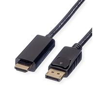 ROLINE DP Cable, DP UltraHDTV, ST/ST black Black 3 m