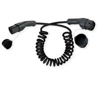 ROLINE Electric Car Charging Cable Type 2 1 Phase 250VAC (1P+N+E) 32A 7.4kW Spiral Cable 3m