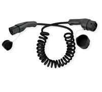 ROLINE Electric Car Charging Cable Type 2 3 Phase 480VAC (3P+N+E) 16A 11KW Coiled Cable 5m
