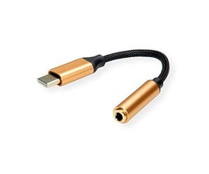 ROLINE GOLD Adaptor USB Type C - 3.5 mm Audio, ST/BU, 0.13 m