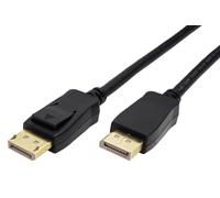 ROLINE GREEN DisplayPort Cable v2.0, 10K@60Hz, 54Gbit/s, UHBR13.5, DP ST - ST, Black, 1 m