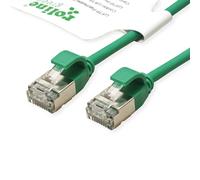 ROLINE GREEN U/FTP Patch Cable Cat.6A Class EA, halogenfree, slim, green, 5 m