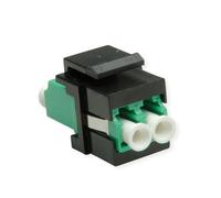 ROLINE Keystone LC/LC Duplex Single Mode OS2 APC Fiber Optic Adapter