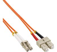 Roline LWL 10 meter Fiber Optic Duplex Cable, OM2(50/125), LC connector,Grey