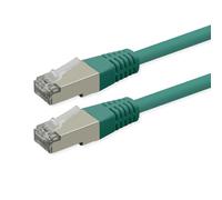 ROLINE Patch Cable Cat.6 (Class E), PoE, S/FTP (PiMF), Green, 3 m