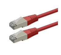 ROLINE Patch Cable Cat.6 (Class E), PoE, S/FTP (PiMF), Red, 5 m
