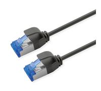 ROLINE Patch Cable Cat.6A (Class EA) S/FTP (PiMF), LSOH, PoE, Black, 1 m