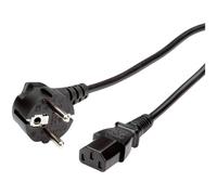 Roline Power Cable 3m Black Angled Plug C13 IEC Socket 19.08.1030