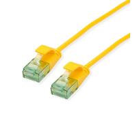 ROLINE RM UTP DataCenter Patch Cable, Cat.6A (Class EA), slim, yellow, 0.15 m