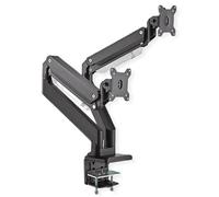ROLINE Rotronic LCD Double Arm Table Mount Gas Spring 5 Joints Max. 15 kg Double monitor arm for easy and reliable adjustment of two monitors