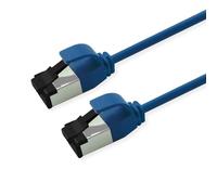ROLINE U/FTP Patch Cable Cat.8 (Class I), Slim, LSOH, Stranded Wire, Blue, 0.5 m