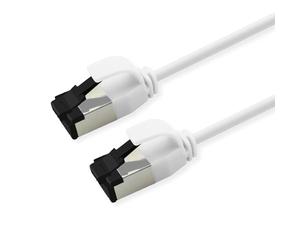 ROLINE U/FTP Patch Cable Cat.8 (Class I), Slim, LSOH, Stranded Wire, White, 0.3 m