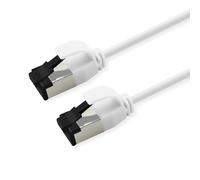 ROLINE U/FTP Patch Cable Cat.8 (Class I), Slim, LSOH, Stranded Wire, White, 0.5 m