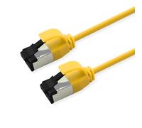 ROLINE U/FTP Patch Cable Cat.8 (Class I), Slim, LSOH, Stranded Wire, Yellow, 2 m