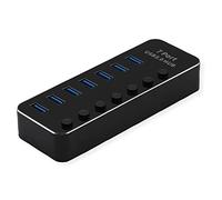 ROLINE USB 3.2 Gen 1 Notebook Hub, 7 Ports, Individually Switchable