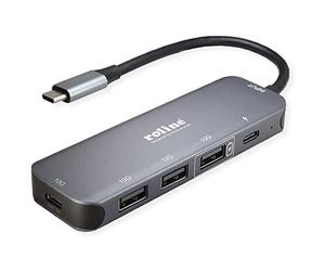 ROLINE USB 3.2 Gen 2 Hub 4 Way Type C Connection Cable