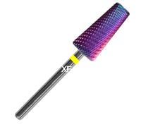 RolinStar 4 IN 1 Carbide Left & Right Hand Design 7.0 Large Medium Small 3 Size Purple Carbide nail milling drill bits 6.0 (3XC/XXC/XC/C/M/F/XF/XXF) (Large, Extra Fine)