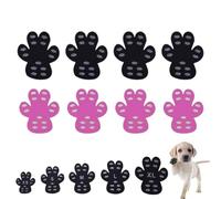 Rolipet Dog Slip Stopper Pads,Anti-Slip Dog Paw Protector,Peel And Stick Dog Shoe For Heat Pain Relief,Invisible Dog Patch Insoles,Paw Pads Protectors For Slipping On Smooth Floors(Black+pink,XL 1.96-