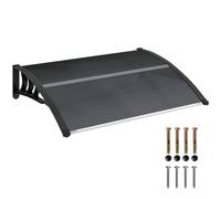 Rolipo 100x75cm Front Door Canopy Awning, Black | Size: 100x75 cm Rolipo Black 100x75 cm