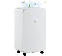 Rolipo 10L/Day Portable Dehumidifier & Air Purifier 24H Timer White Rolipo White
