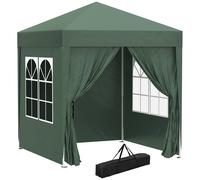 Rolipo 2x2m Pop Up Gazebo with Curtain Walls & Windows, Green Rolipo Green