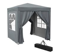 Rolipo 2x2m Pop Up Gazebo with Curtain Walls & Windows, Grey Rolipo Grey