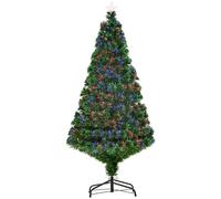 Rolipo 5FT Pre-Lit Fibre Optic Artificial Christmas Tree Holiday Xmas Décor in Green Rolipo Green