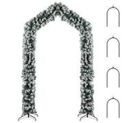 Rolipo 9ft Flocked Snow Christmas Tree Arch Single Doorway Dr Green Rolipo Green