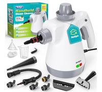 Rolipo Handheld Steam Cleaner, Portable Steam Cleaners, Pressurized with 12 pcs Accessories and Safety Lock, Multifunctional Hand Held Steam Cleaner for Cleaning Kitchen Bathroom Grout Windows Grease