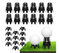 Rolitwils Golf Simulator tees, 22Pcs Plastic Golf Mat Tees for Home, Outdoor or Indoor Golf Tees for Training, Practice Golf tees for Winter Turf and Driving Range, Pack of 12 Tall & 12 Small