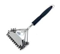 ROLIZHN 17" Bristle Free Grill Brush With Scraper,BBQ Brush for Grill Cleaning Brush,Stainless Steel Scraper Tool for Gas, Charcoal, Porcelain and Weber Grill Accessories