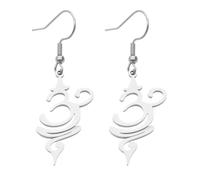 ROLIZHN Breathe Symbol Dangle Earrings, Sacred Aum Yoga Meditation Drop Earrings, Boho Spiritual Mindfulness Jewelry Gift for Yoga Lovers Women