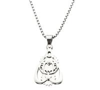 ROLIZHN Mechanical Rotatable Gear Pendant Necklace,Drivetrain Pendant, Retro Punk Necklace, Dominant Personality, Suitable for Both Men and Women