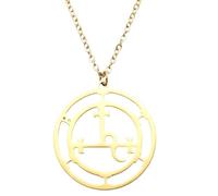ROLIZHN Sigil of Lilith Necklace for Women Men Hecate Gothic Lilith Goddess Sigil Pendant Lucifer Sign Mythology Pagan Jewelry Gift